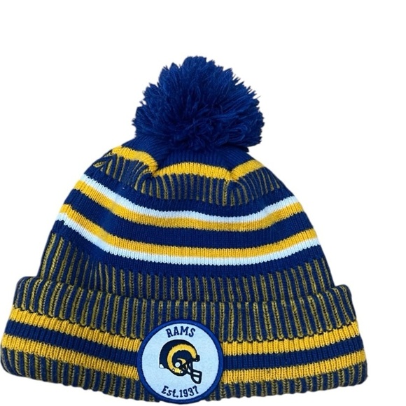 Los Angeles Rams NFL New Era Sports Knit Beanie with Fleece Lining OSFA Unisex - Picture 2 of 5